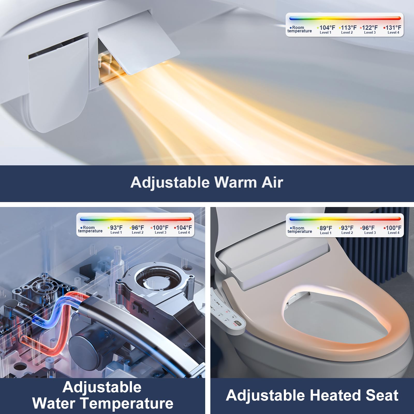 ZMJH 236D bidet seat vortex wash for thorough cleansing