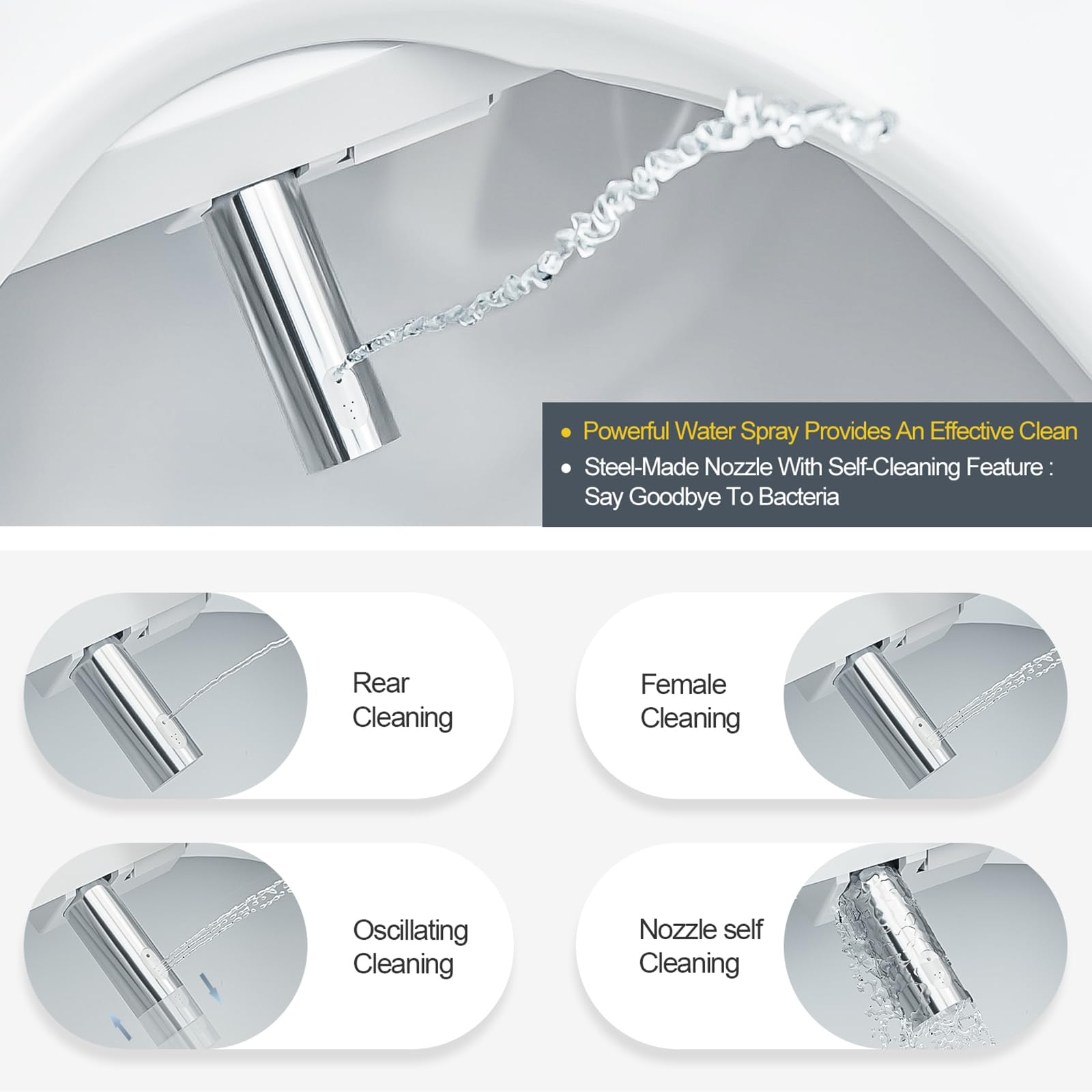 ZMJH A102S-W remote control enables easy adjustments during use.