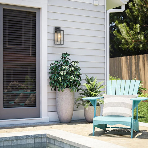 ZMKMOK clear tempered glass lantern brightens entryways with vintage charm.