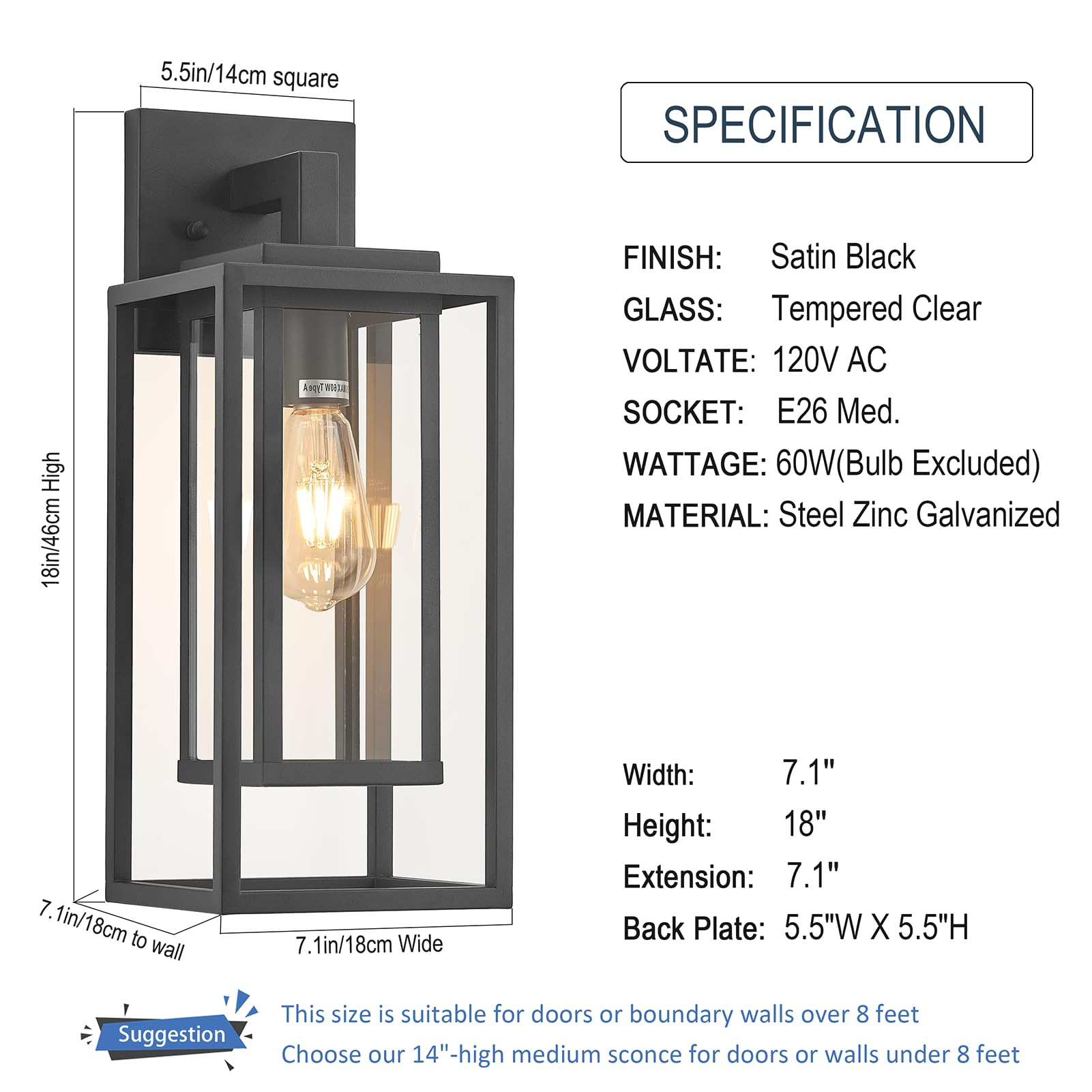 ZMKMOK universal mount compatible with standard outlets for easy installation.