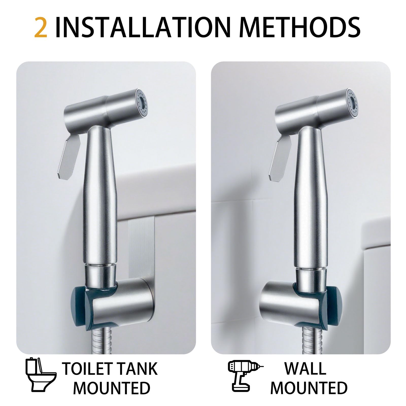 ZMYPPYA bidet attachment toilet hose for easy retrofitting.