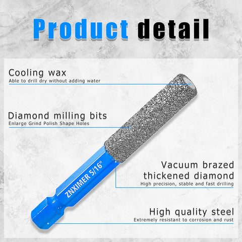 ZNXIMER vacuum-brazed diamond coating close-up shows robust durability
