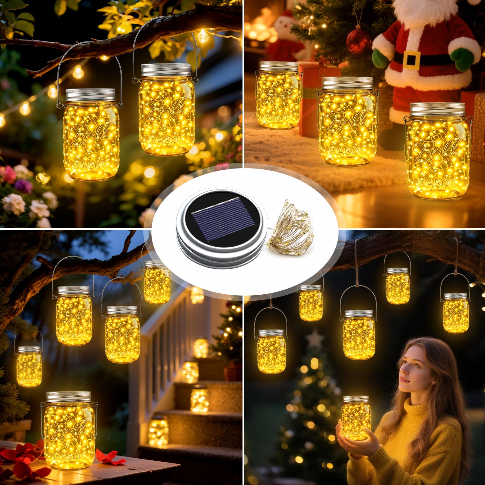 12-pack versatile lighting for holidays, weddings, and yard decor.