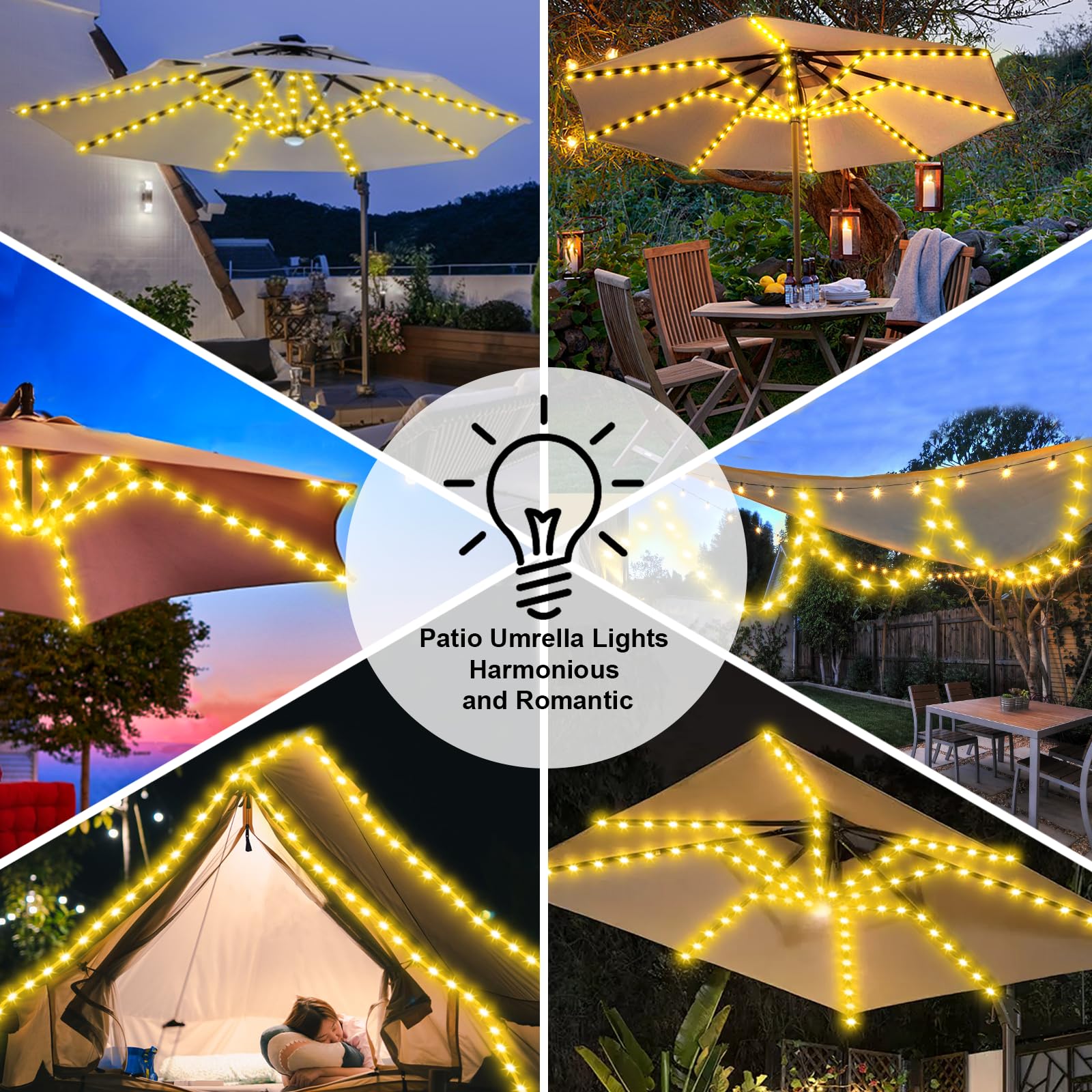ZNYCYE IP65 waterproof design withstands rain for continuous decoration.