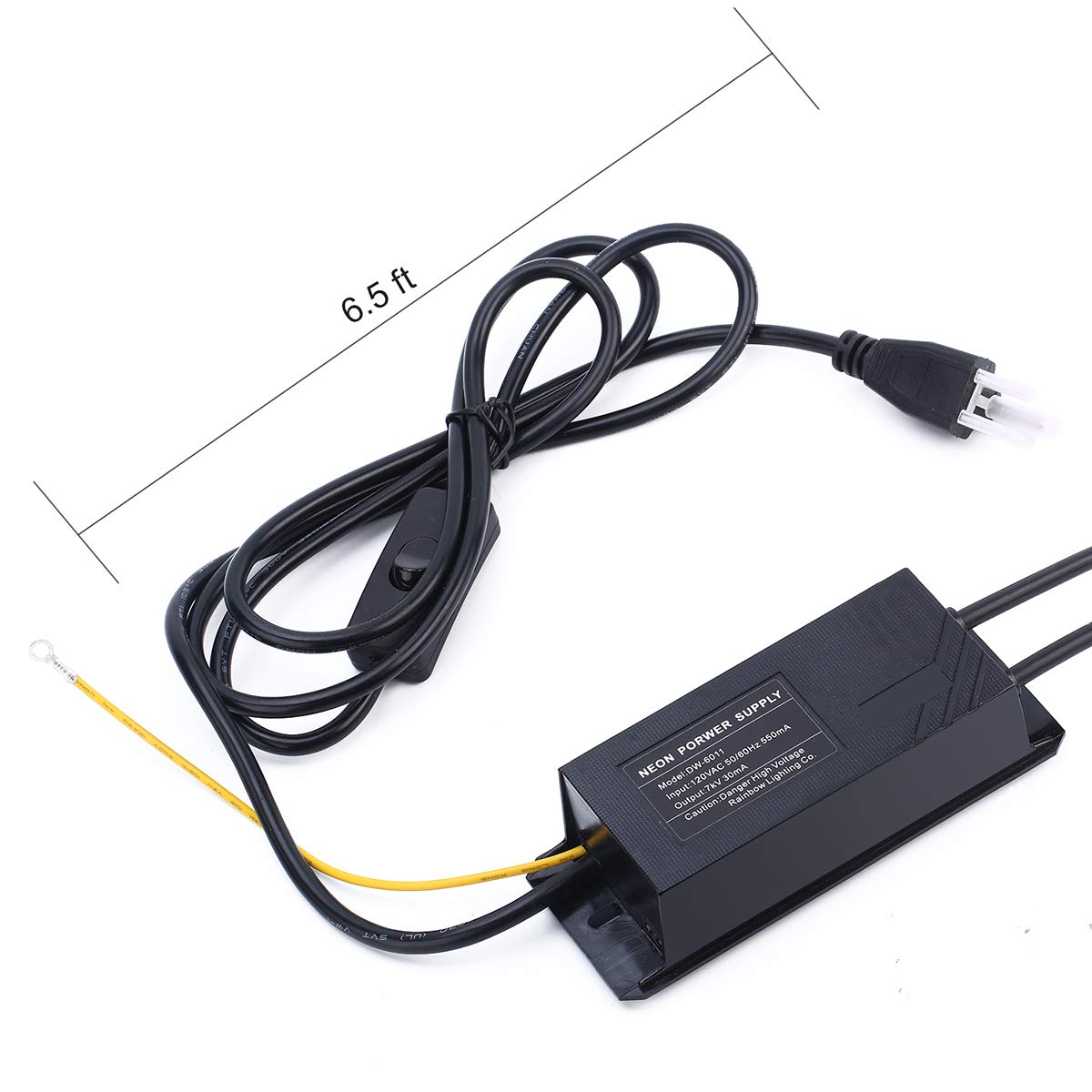ZODZ 7KV neon power supply with on/off switch for easy control