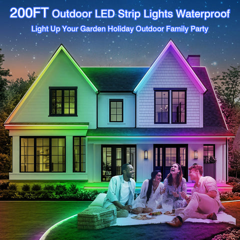 Zoegi LED strip with music sync for dynamic outdoor ambiance