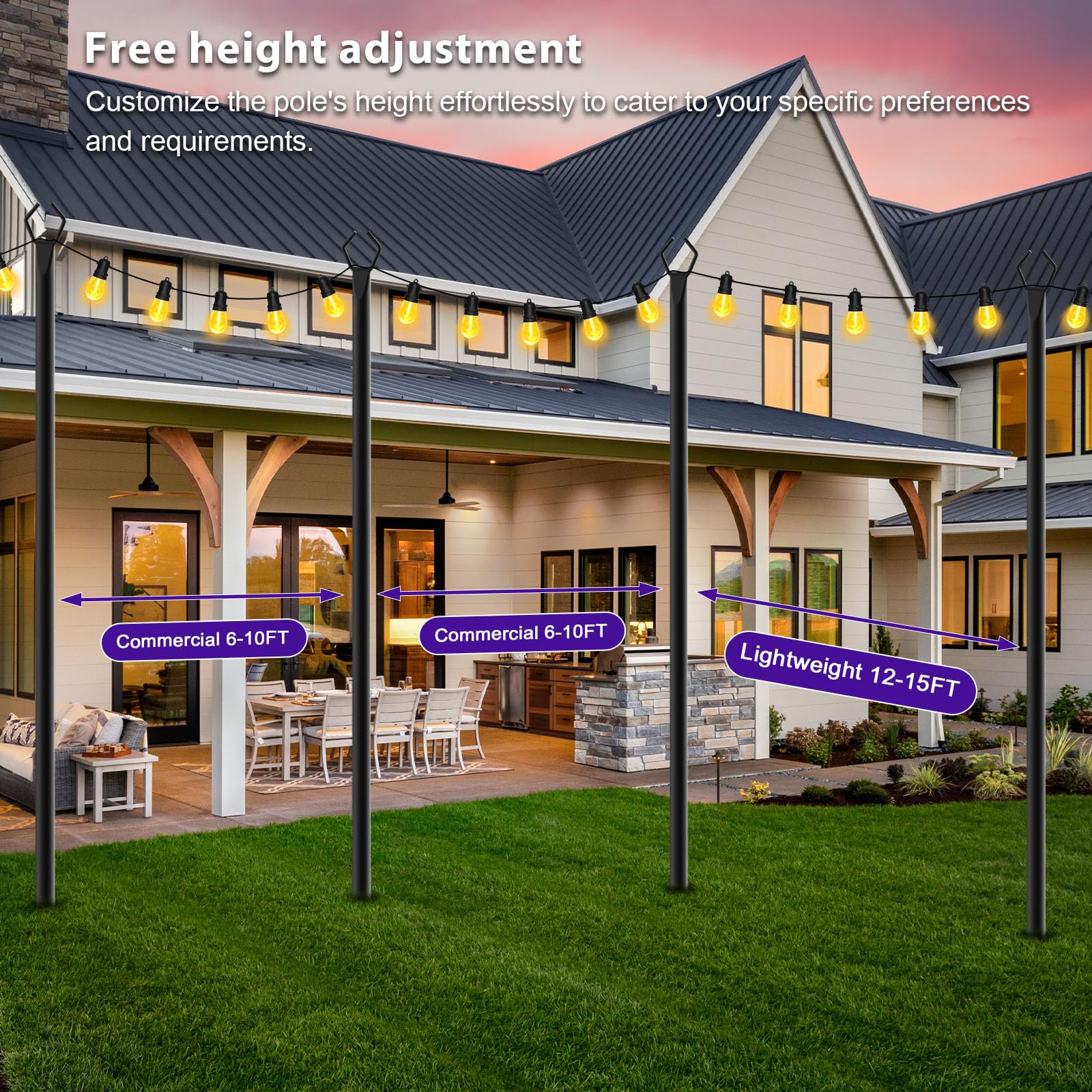 Zoegi metal stand suited for deck and fence mounting for versatile use
