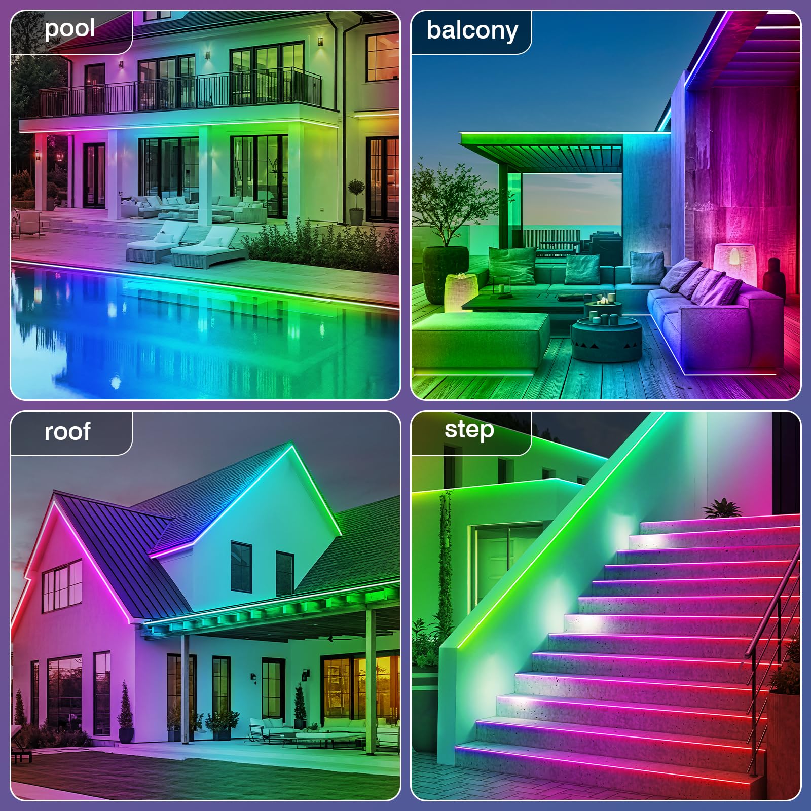 Zoegi color-changing strip creates vibrant outdoor scenes