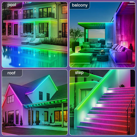 Zoegi color-changing strip creates vibrant outdoor scenes