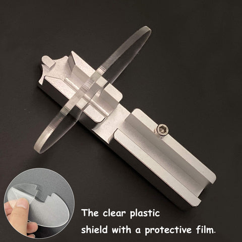 ZOEKIM jig shows adjustable depth stop for controlled cuts.