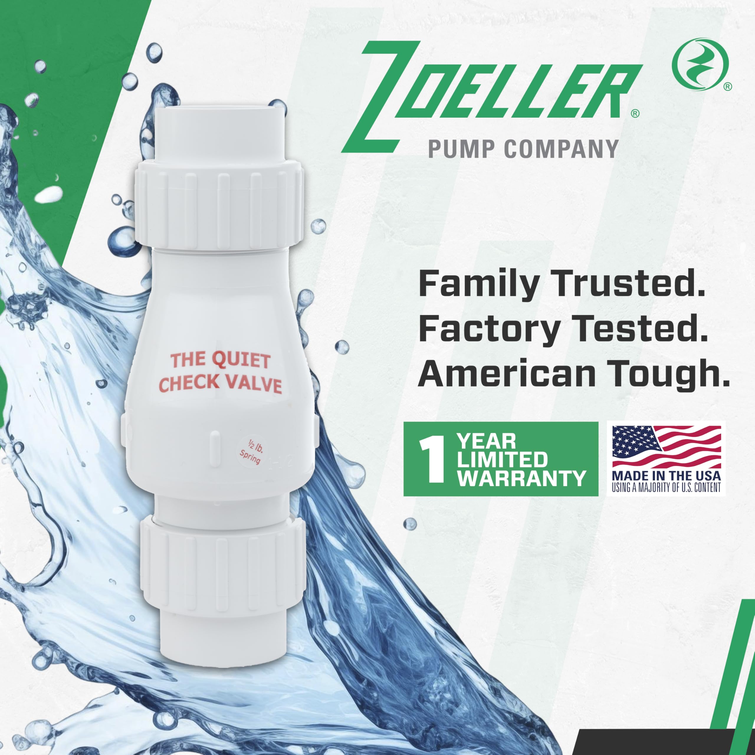 Zoeller basement discharge setup showing easy installation in a tight space.