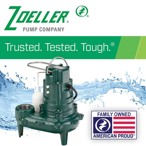 Zoeller Waste-Mate 267-0001 residential and commercial dewatering application ready.