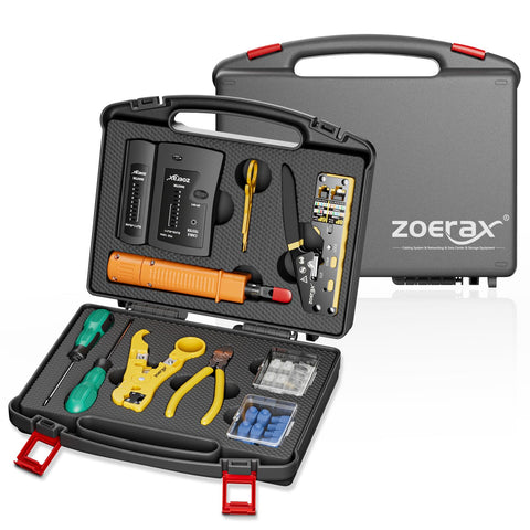 ZOERAX 11-in-1 network tool kit crimp tool for precise cabling projects.