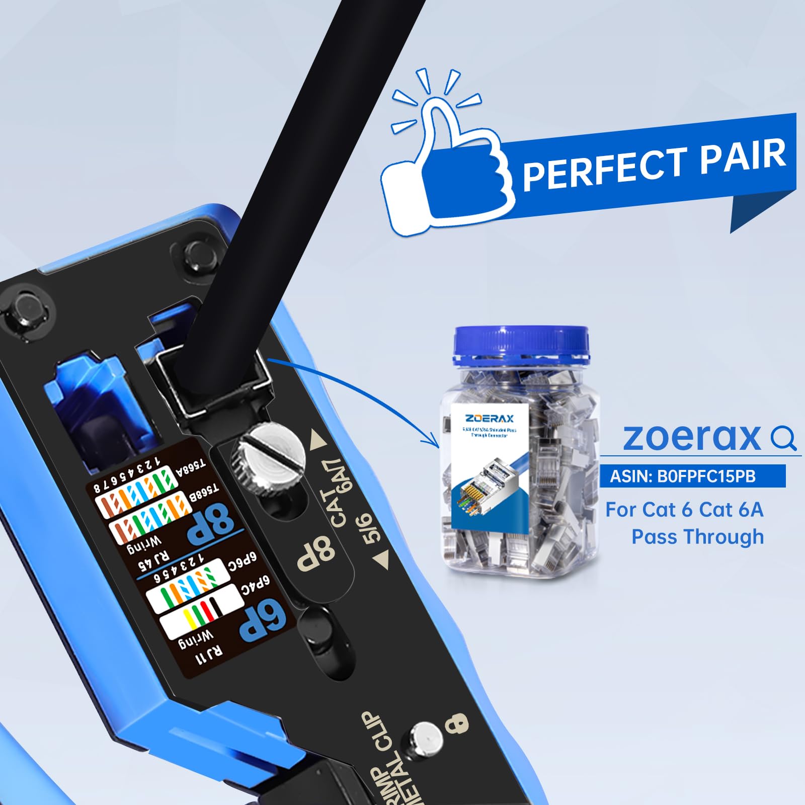 ZOERAX pass-through and non-pass-through crimp capability demonstrated for varied connectors