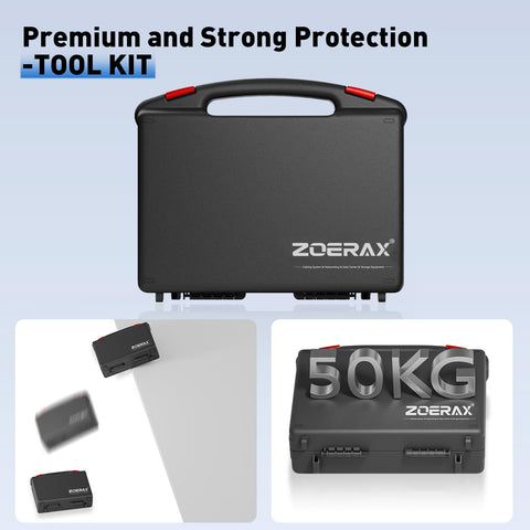 ZOERAX test adapter validates RJ11/RJ45 lines quickly.