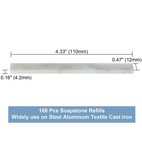 ZOEYES 108pcs refills for long lasting removable markings on steel and iron