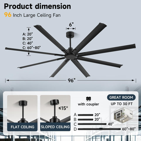 ZOEYON ideal for shops, gyms, garages and warehouses.