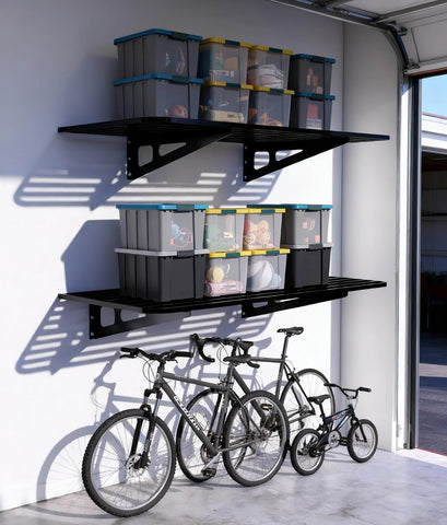 ZoffyFabrizio wall-mounted shelves with rounded corners for safer use.