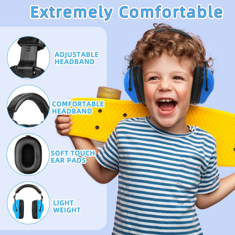 ZOHAN 030 kids headphones worn on the head during classroom listening.