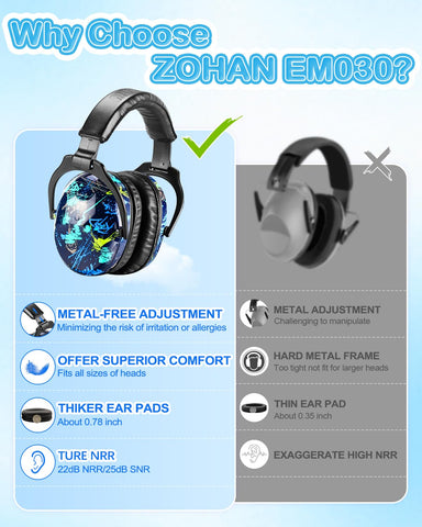 ZOHAN EM030 soft cushions provide comfortable hours of wear at events.
