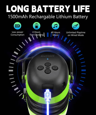 ZOHAN EM037 battery and charging port enabling long, continuous playtime