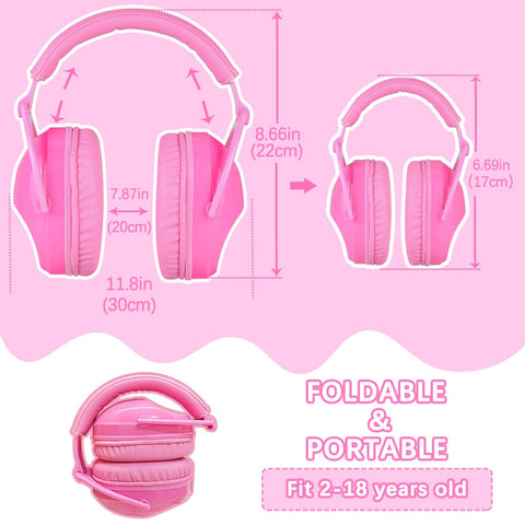 ZOHAN Kids Ear Protection in bright colors for easy selection and style