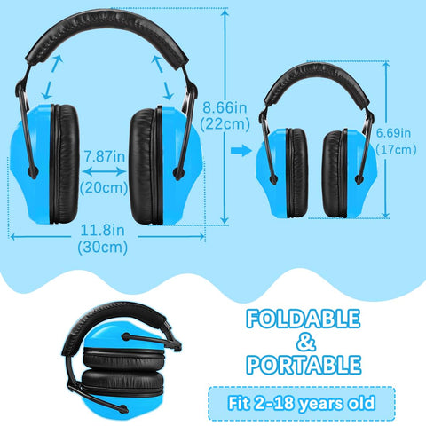 ZOHAN kids ear protection metal-free design minimizes pressure on ears