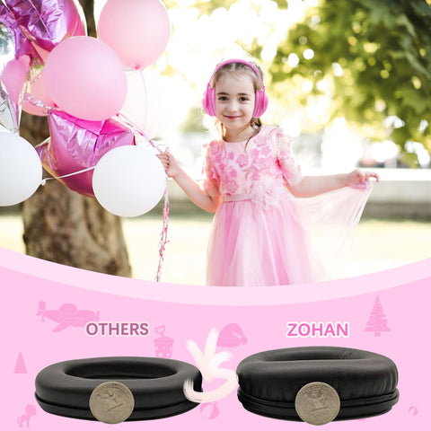 ZOHAN Kids Ear Protection has no metal parts for kid-safe use