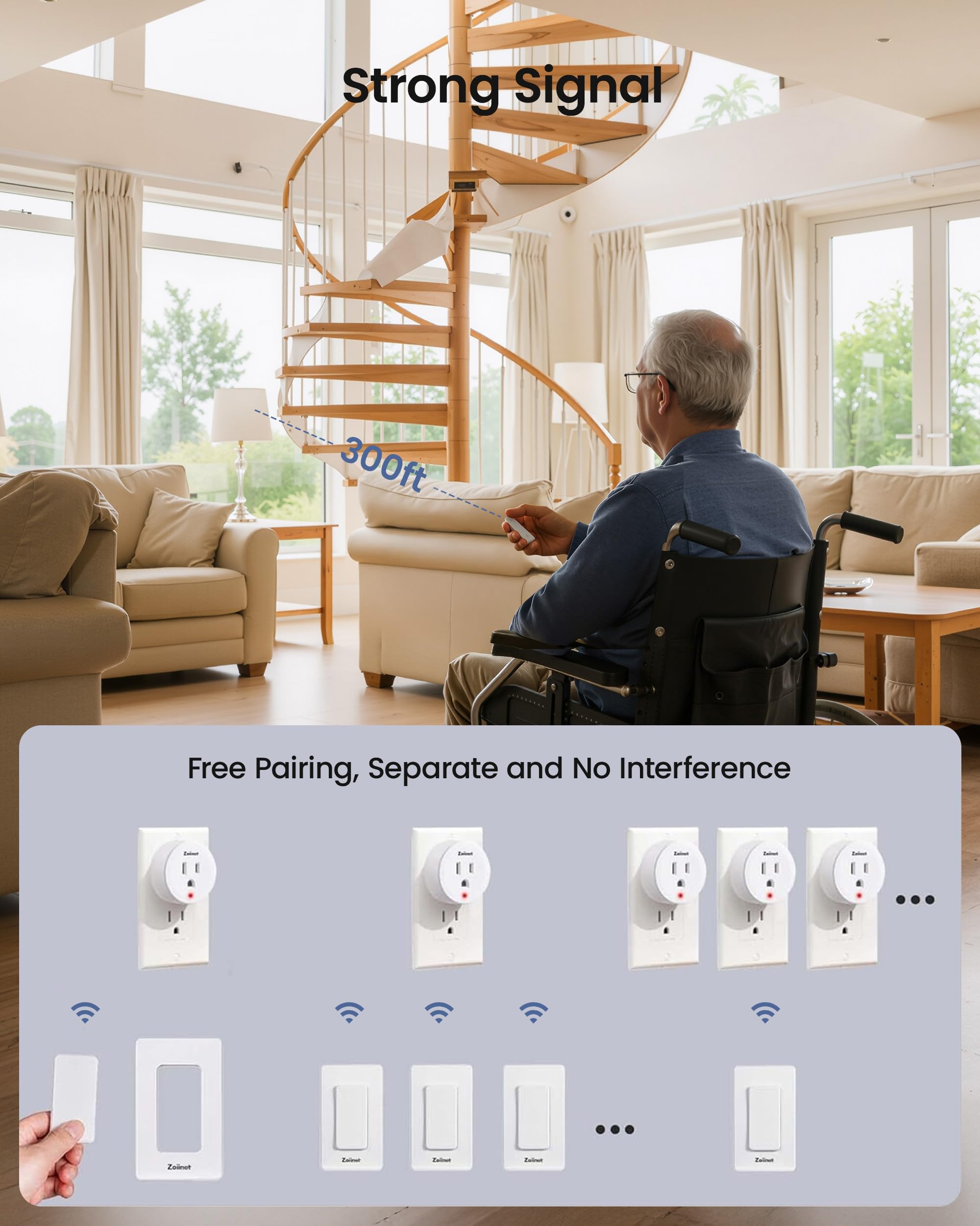 Zoiinet no-wiring-needed setup enables plug-and-play convenience.