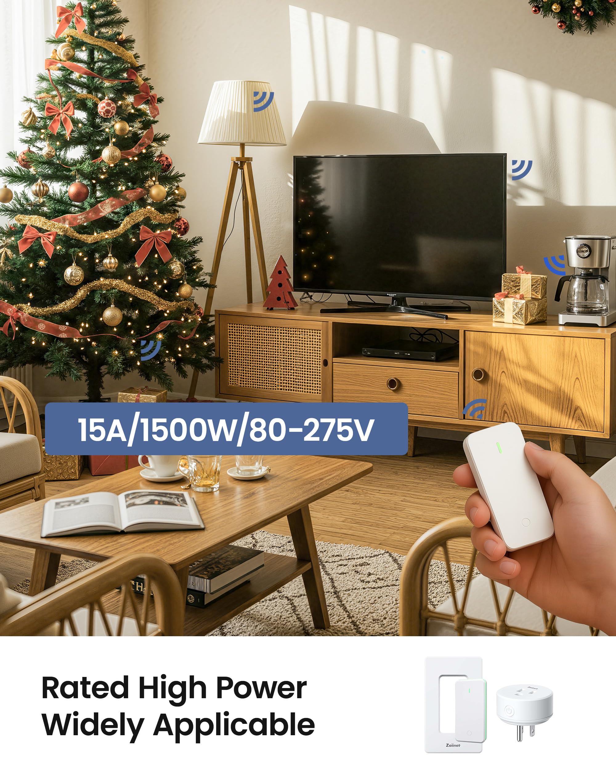 Zoiinet programmable multi-control enables one switch to manage several outlets
