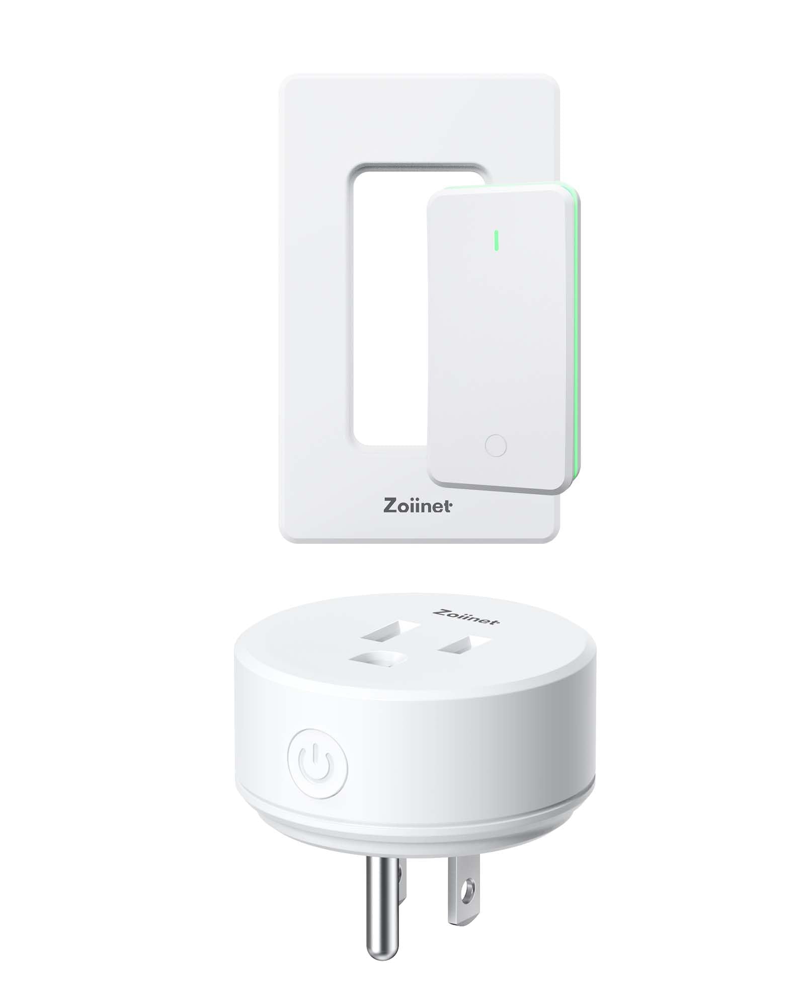 Zoiinet remote-control outlet with buckle design allows easy removal for flexible placement