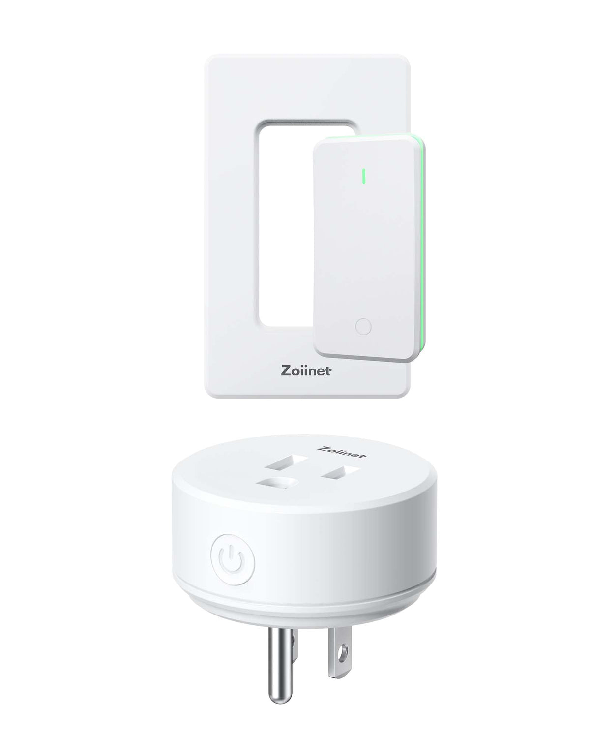Zoiinet remote-control outlet with buckle design allows easy removal for flexible placement