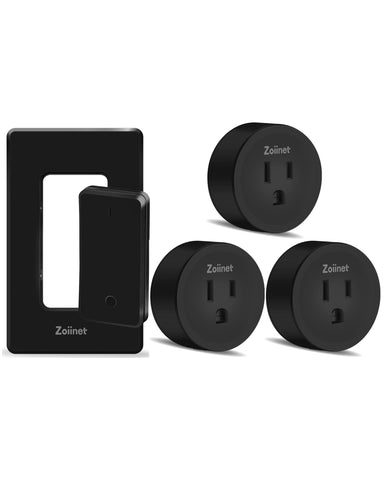Zoiinet remote control outlet with buckle design for easy mounting and control.