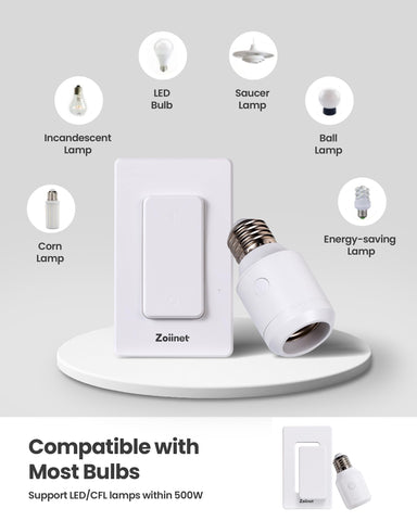 Zoiinet remote-control range-300ft covers your home through walls for reliable access.