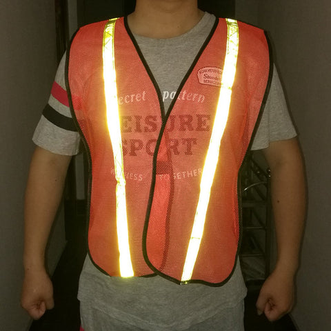 Zojo high-visibility vest neon orange color catches attention in daylight