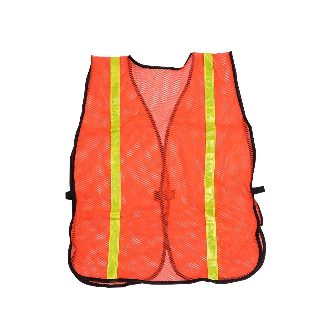 Zojo high-visibility vest reflective strips closeup highlights bright night visibility