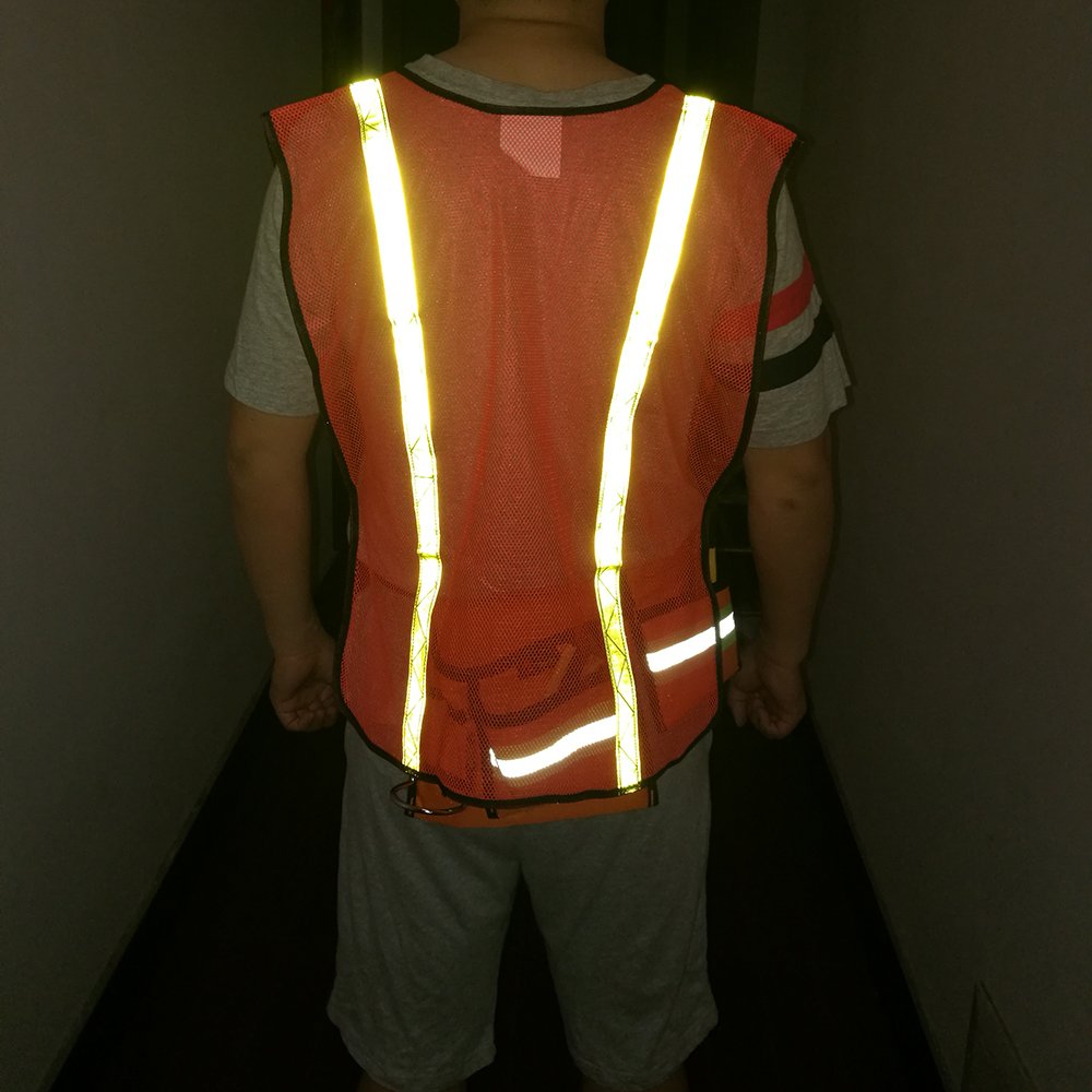 Zojo high-visibility vest worn by cyclist demonstrates practical outdoor use