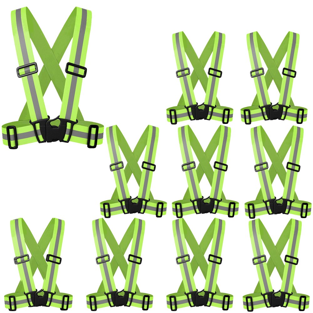 Zojo Reflective Vest front view for high visibility during outdoor runs.