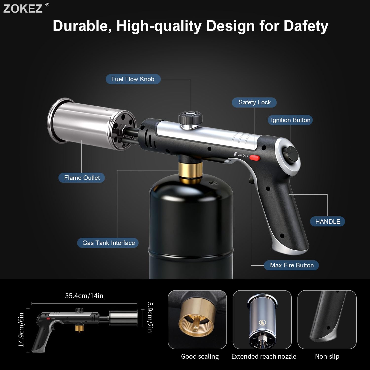 ZOKEZ torch makes a great gift for makers, grillers, and campers.