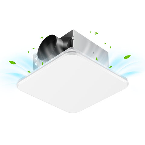 Zomagas 110 CFM bathroom exhaust fan in white for quick moisture removal.