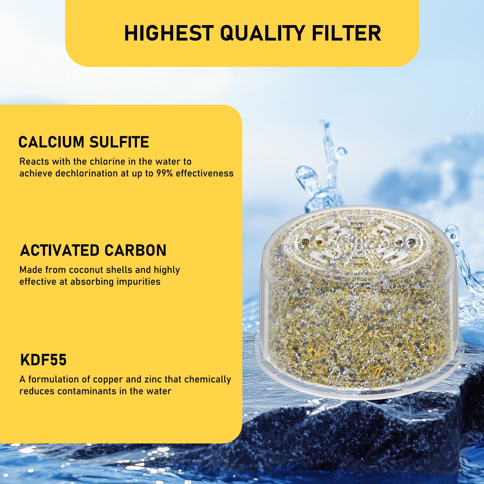 Zomixzo canopy handheld shower filter for better shower water