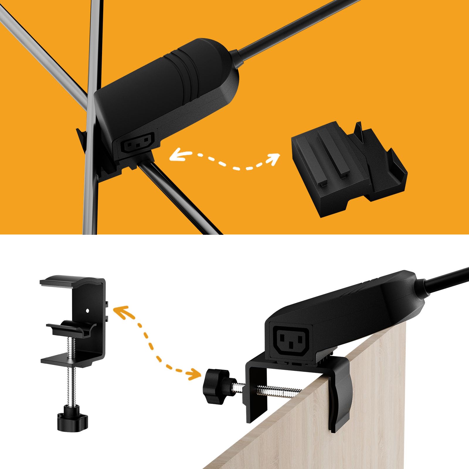ZoneGrace 3-meter power cable provides versatile reach for booth layouts.