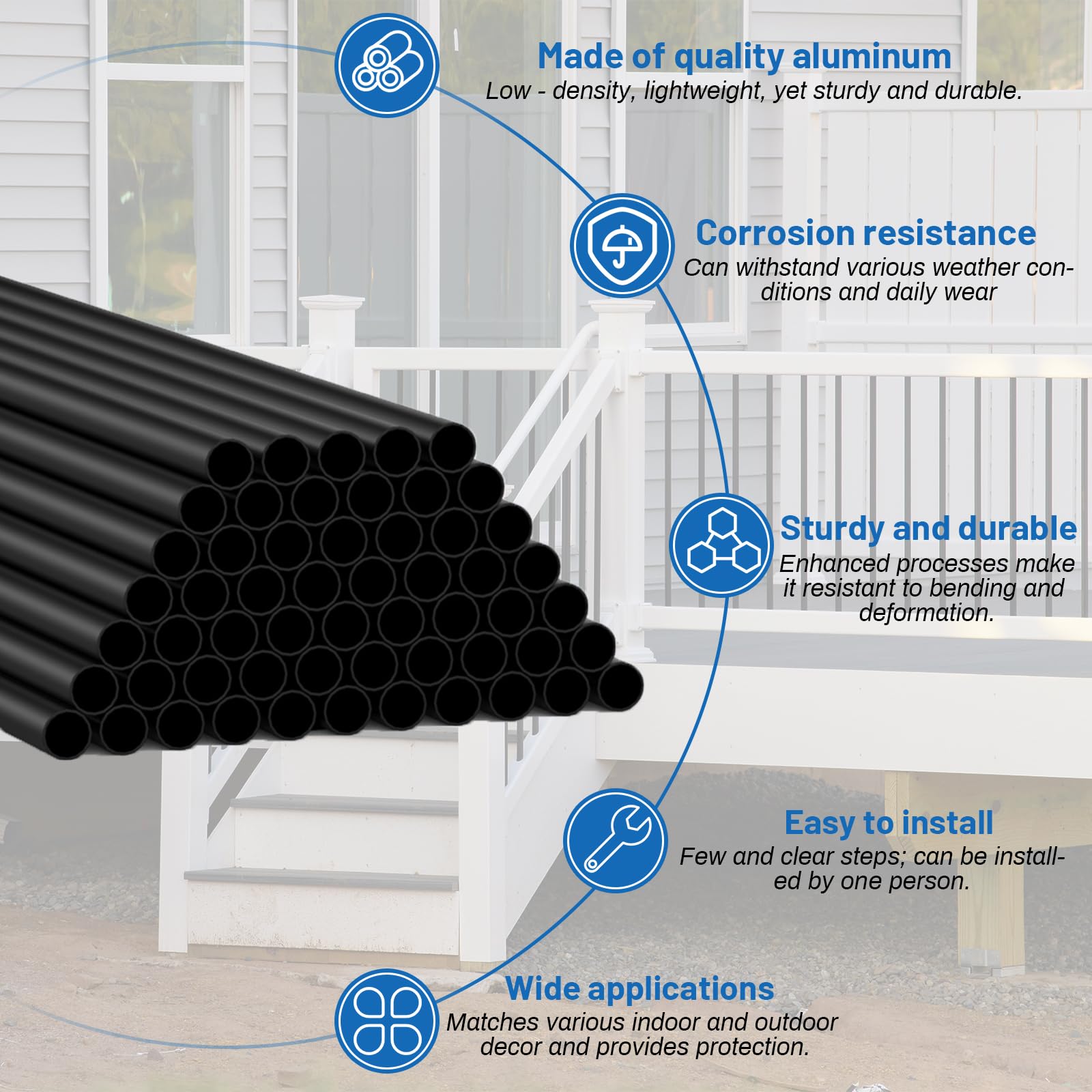 ZONEGRACE deck rail connector system for effortless install