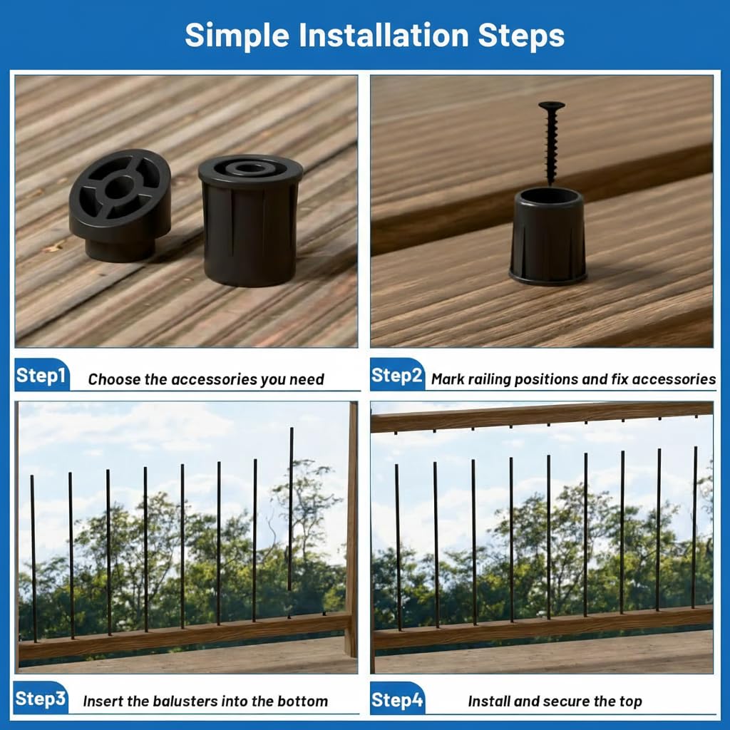 ZONEGRACE screws and bit included for quick assembly