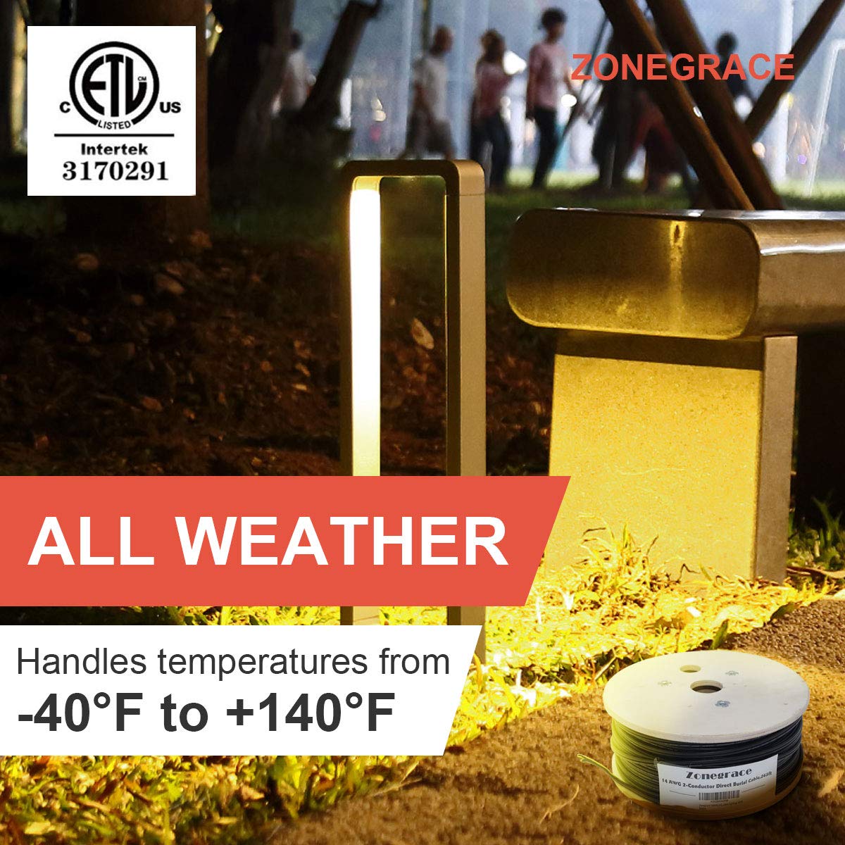 Zonegrace wooden spool packaging for tidy storage and easy transport.
