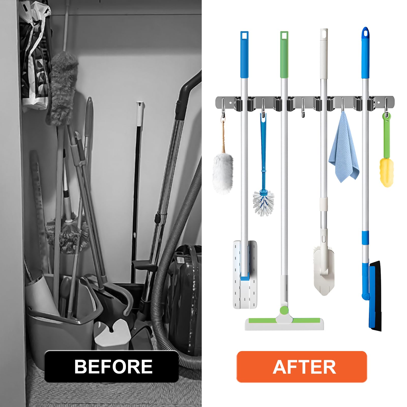 ZONGOOL easy-install wall mount supports adhesive or screws for various surfaces