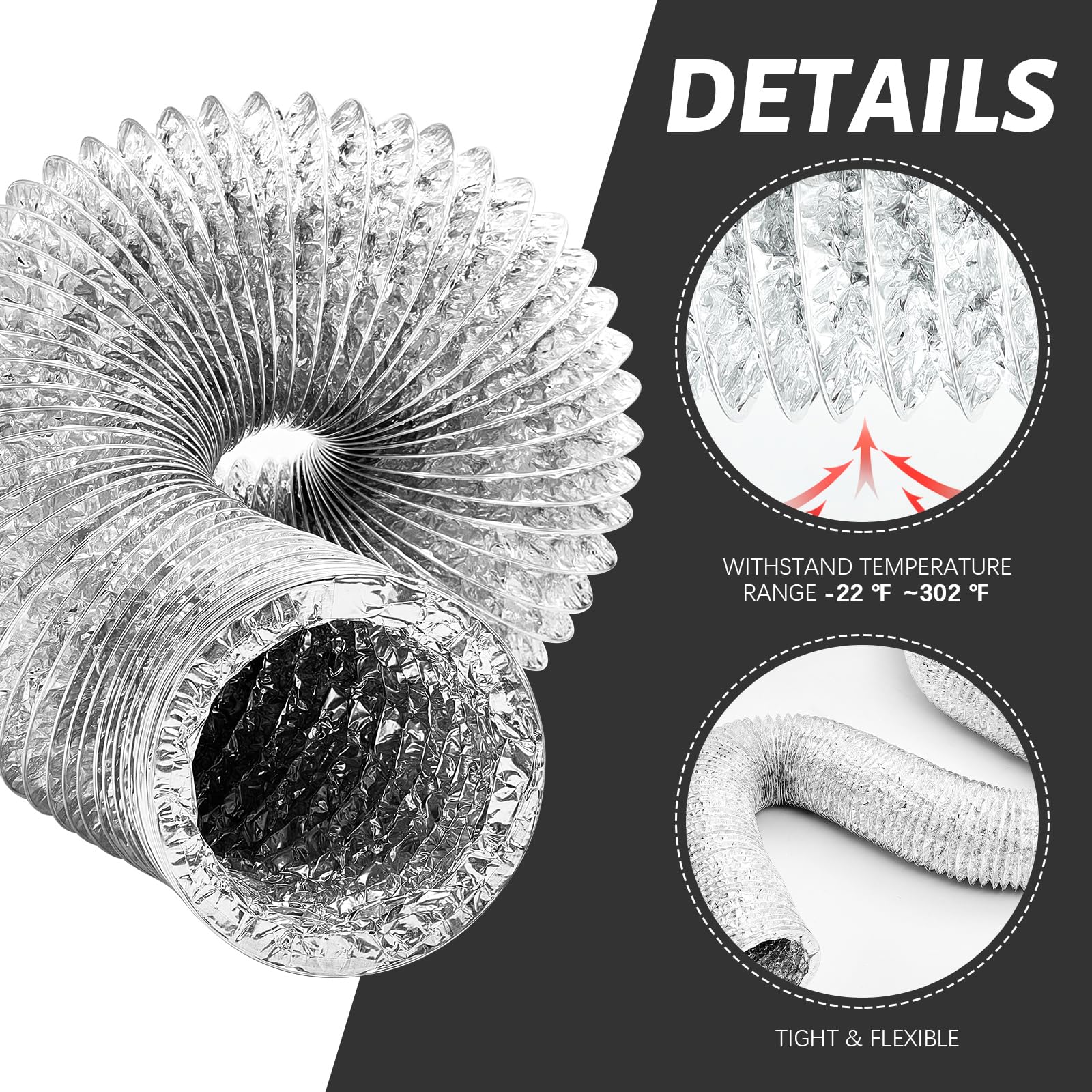 Zonon aluminum foil tape roll helps seal long vent runs.