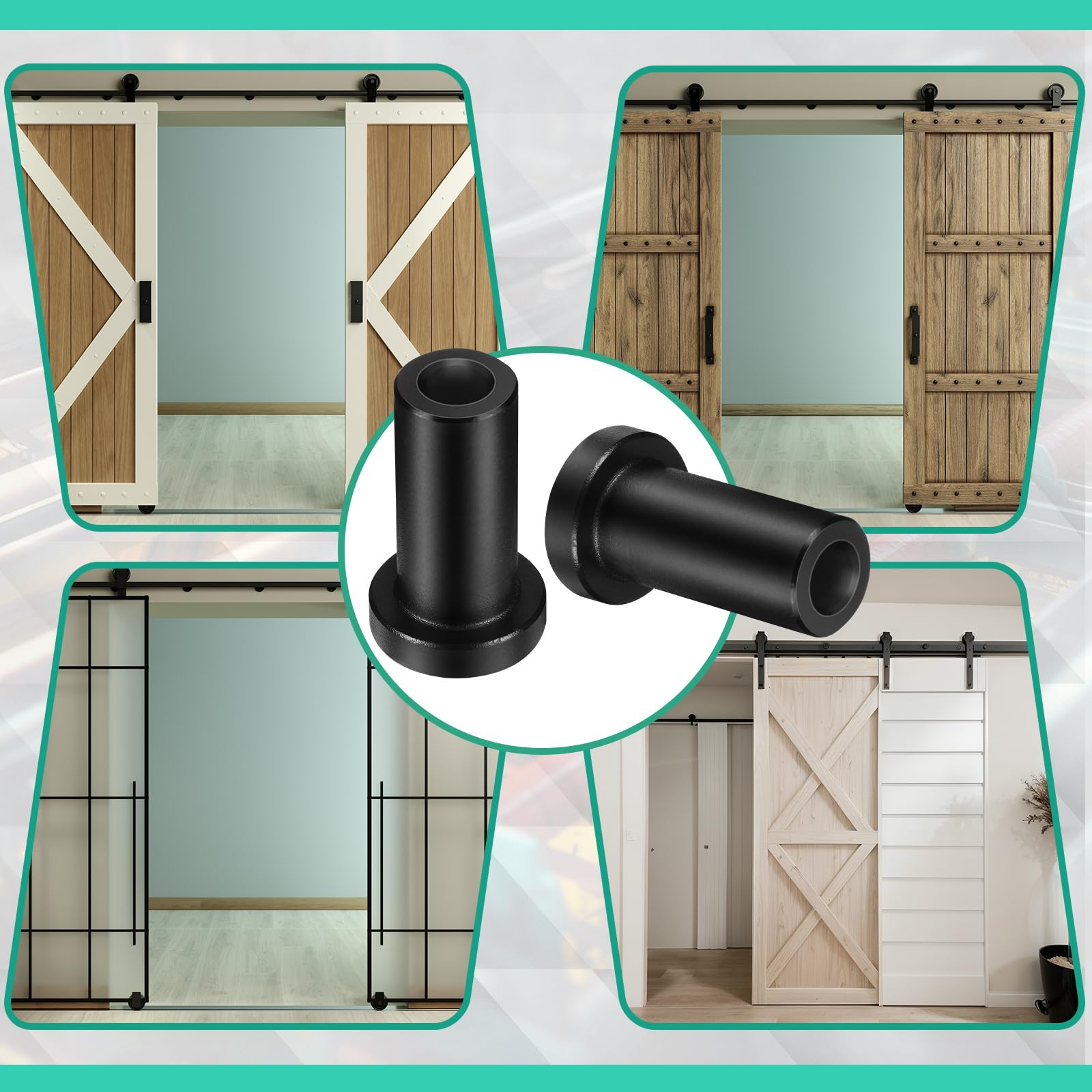 Zonon ample space between wall and track reduces friction.