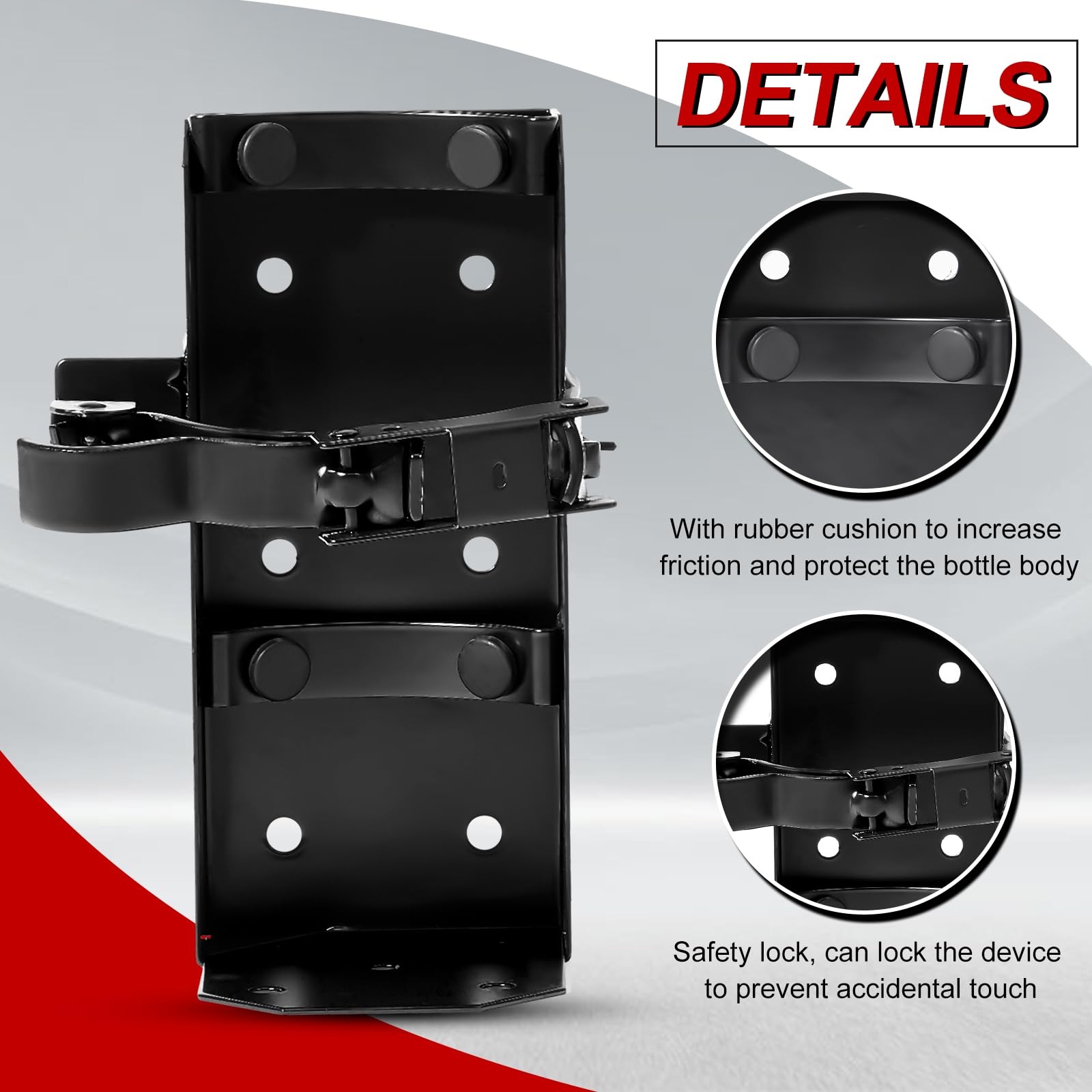 Zonon bracket with quick-release buckles enables fast access during urgent situations.