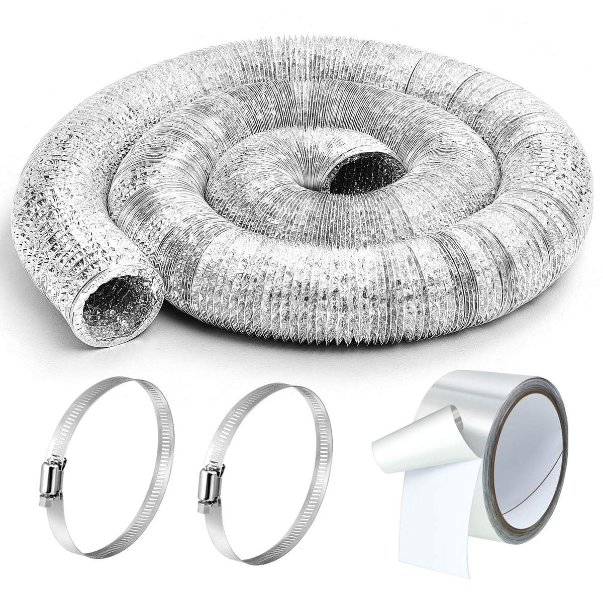 Zonon dryer vent hose 3-inch 25ft offers flexible routing for exhaust.